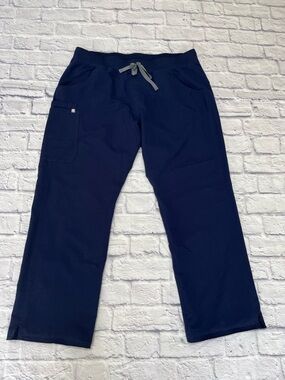 Figs scrubs Navy blue straight leg scrub bottoms pant XL